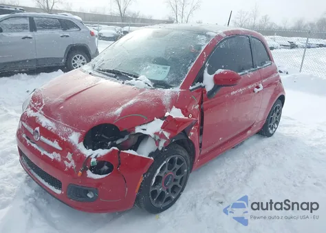 2015 Fiat 500 Sport from USA, damaged, VIN 3C3CFFBR0FT624519